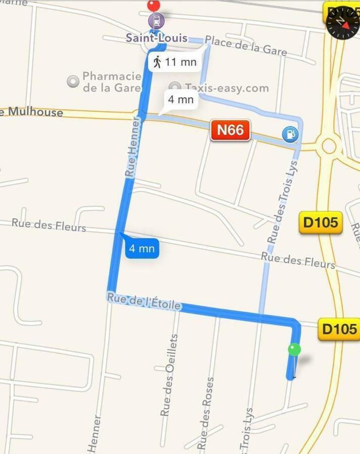 Joli Studio A Euroairport-Basel-Mulhouse-Freiburg Сен-Луи Екстериор снимка
